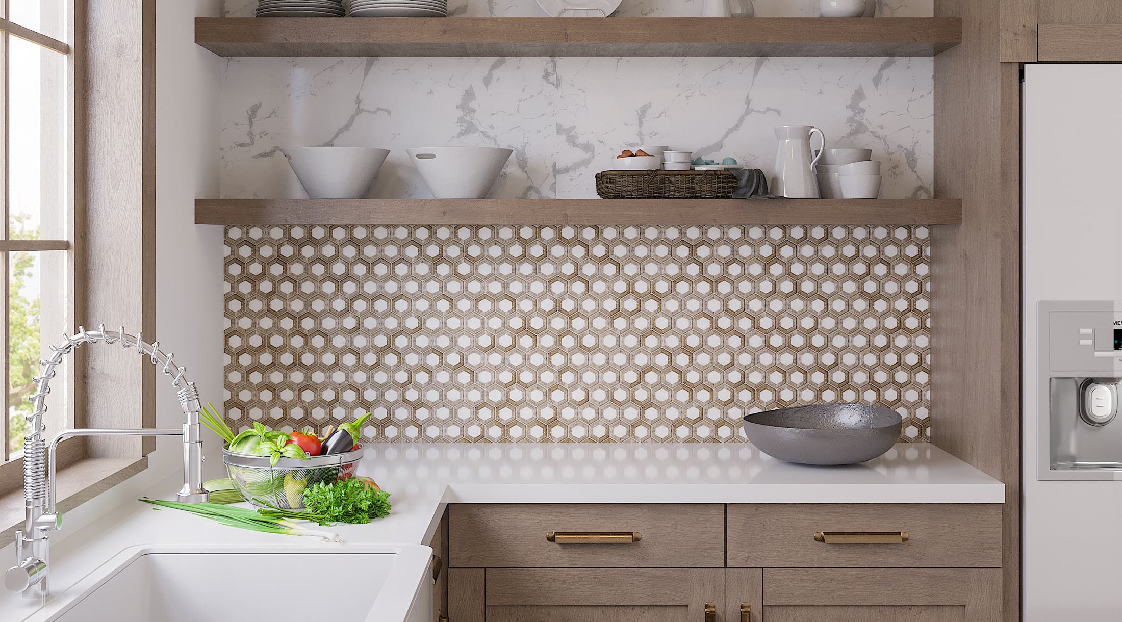 Pure White Illusion Mother Of Pearl Mosaic Tile